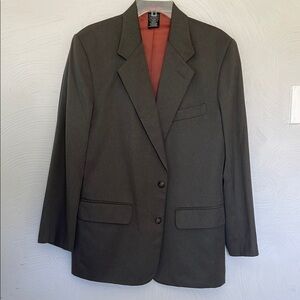 Olive silky polyester Claiborne sport coat